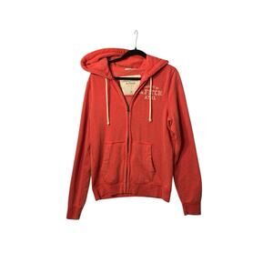 Vtg Y2K Abercrombie & Fitch Hoodie full zip up Sweatshirt Zip Muscle Fit M